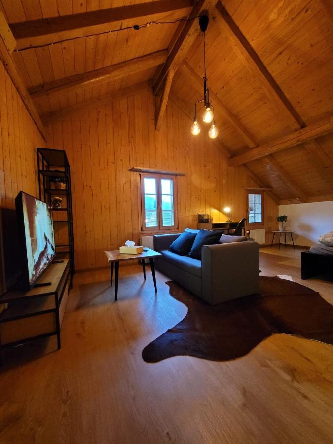 Forest View Apartment In Leissigen By Interlaken With No Kitchen Bagian luar foto