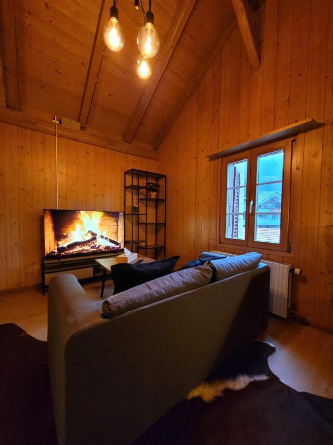 Forest View Apartment In Leissigen By Interlaken With No Kitchen Bagian luar foto